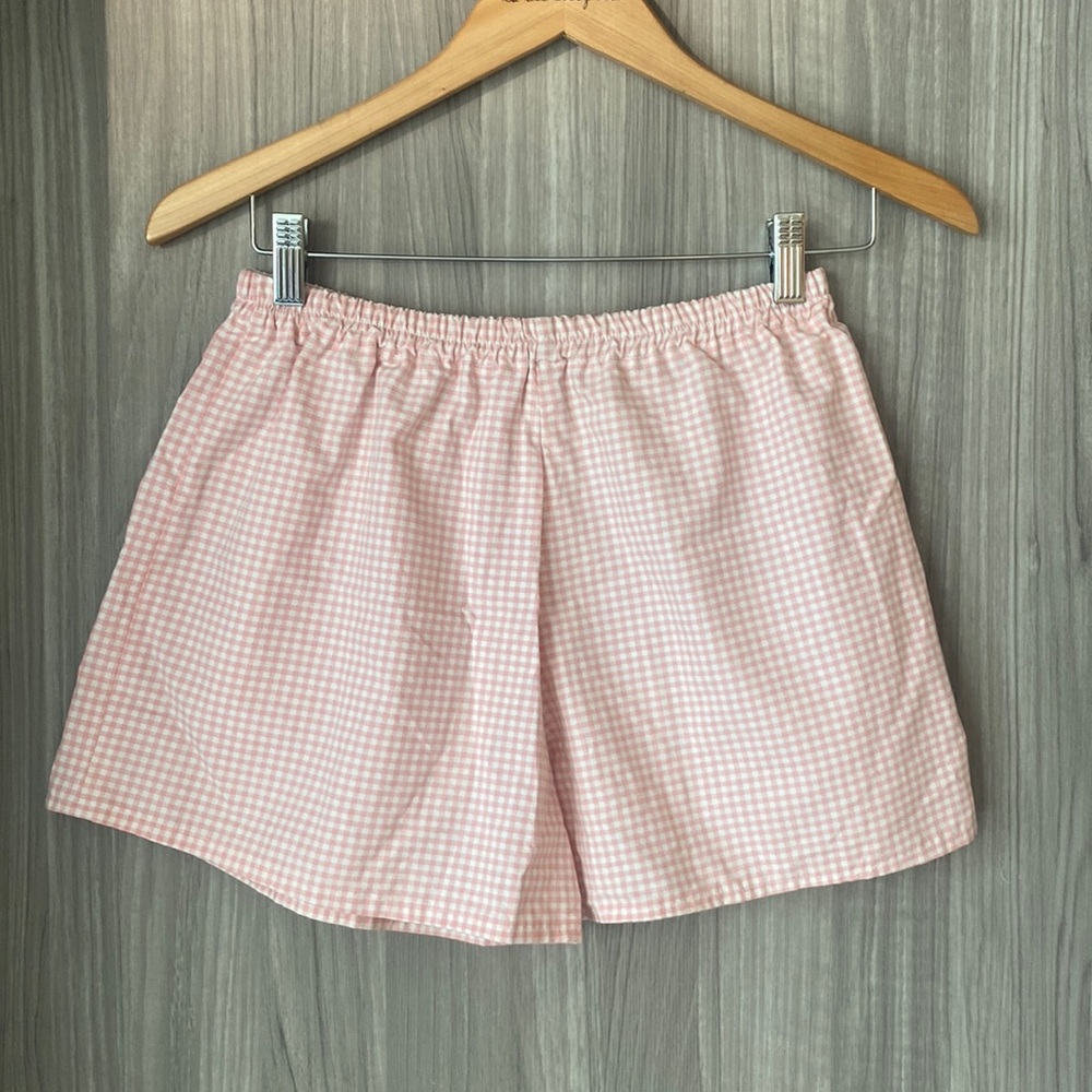 Pink Gingham boxer shorts - custom made